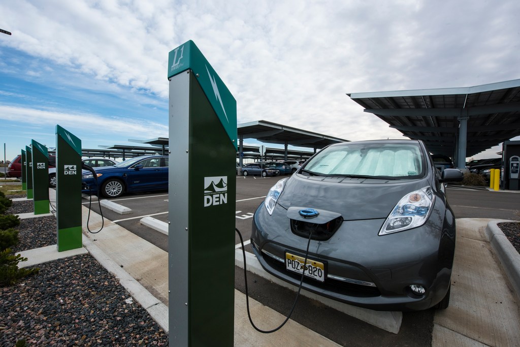 charging an electric car
